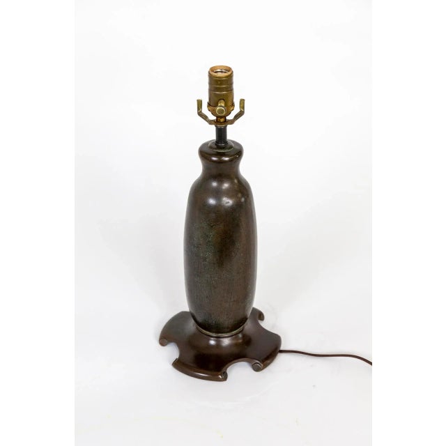 1900 - 1909 1900 Arts & Crafts Bronze Table Lamp For Sale - Image 5 of 9