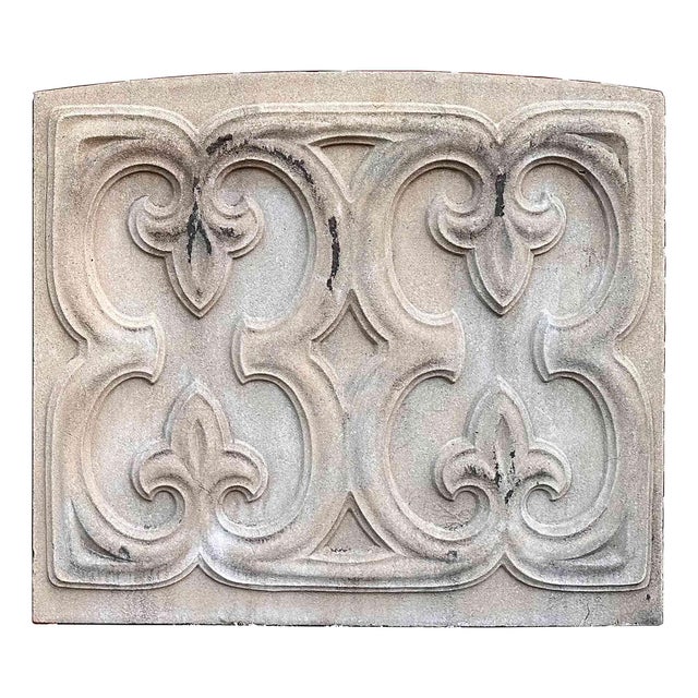 Traditional Architectural Panels Antique Cast Stone - Set of Four For Sale - Image 3 of 7