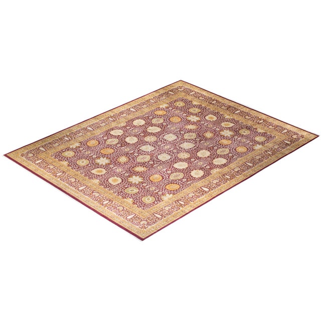 Purple Mogul, One-of-a-Kind Hand-Knotted Area Rug - Purple, 12' 2" x 15' 4" For Sale - Image 8 of 8