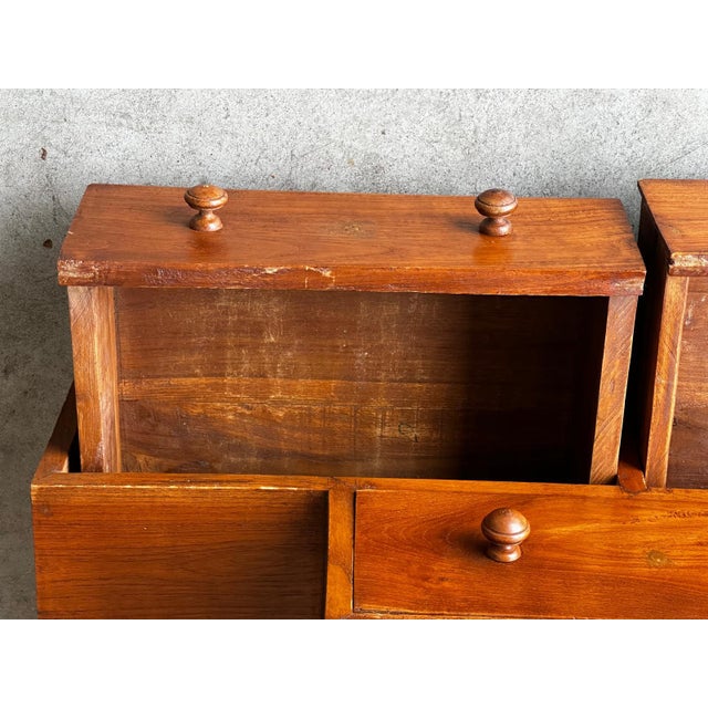 Mid-Century Modern Japanese Wooden Kaidan Tansu, 1950s For Sale - Image 3 of 16