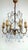 Antique Gilded Metal Murano Glass Drop Six-Light Chandelier, 1930s For Sale - Image 6 of 14