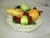 Hollywood Regency Vintage Ceramic Hand Crafted and Painted Pedestal Bowl of Fruit For Sale - Image 3 of 7