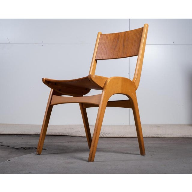 Stacking Chairs attributed to Sorø Møbelfabrik, Denmark, 1950s, Set of 6 For Sale - Image 9 of 11