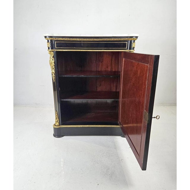 French Napoleon III Boulle Cabinet, 1880s For Sale - Image 11 of 18