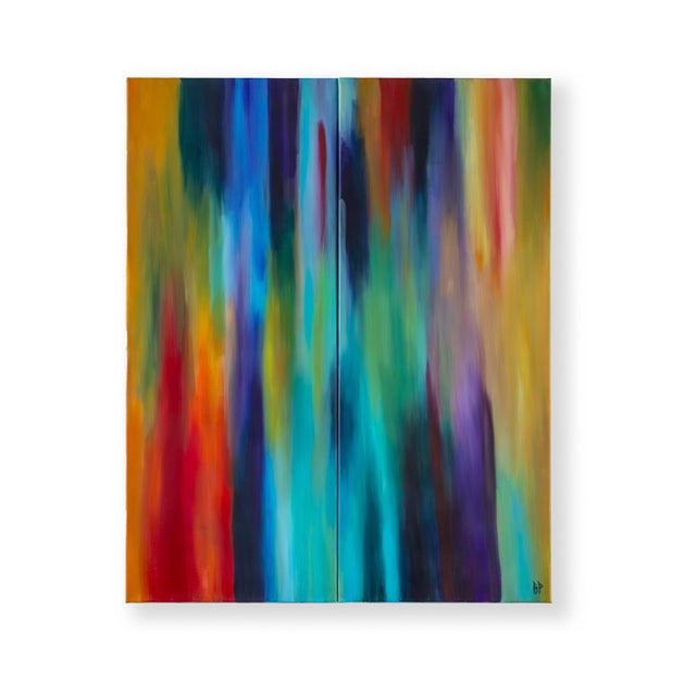 Postmodern Ben Put, Duality, Acrylic on Canvas For Sale - Image 3 of 7