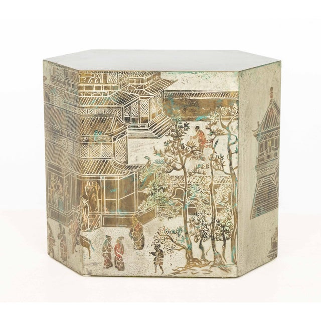 Bronze Philip & Kelvin LaVerne "Chan" Side Table For Sale - Image 8 of 12