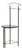 Vintage Postmodern Black Valet Stand, 1980s For Sale
