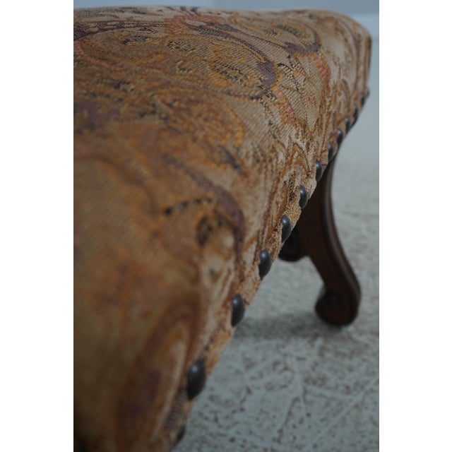 Set of 4 High Back Mahogany Upholstered Dining Chairs For Sale - Image 13 of 18