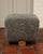 Wood Vintage Grey Shearling Footstool For Sale - Image 7 of 8