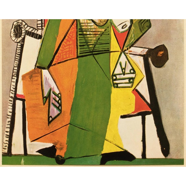 Pablo Picasso 1943 After Picasso "Woman Seated in an Armchair", First Edition Period Offset Lithograph For Sale - Image 4 of 10