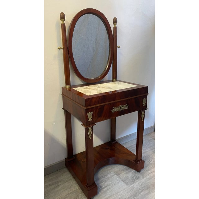 Empire Mahogany Dressing Table, 1880 For Sale - Image 15 of 15