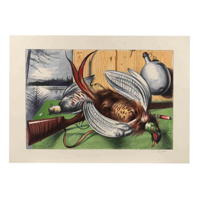 Gregorio Sciltian, After the Hunt, 1968, Lithograph For Sale