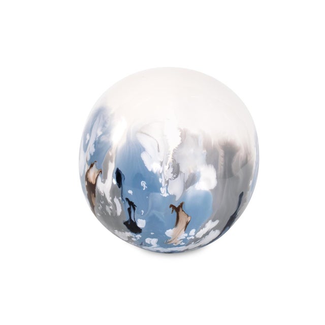 Kenneth Ludwig Chicago Aegean Blue Orbs- Small For Sale - Image 4 of 10