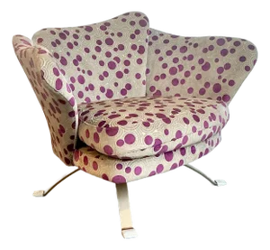 Vintage Italian Biomorphic Lounge Chair