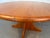 Mid-Century Modern Round Teak Coffee Table With Sculptural Pedestal Base For Sale - Image 4 of 11
