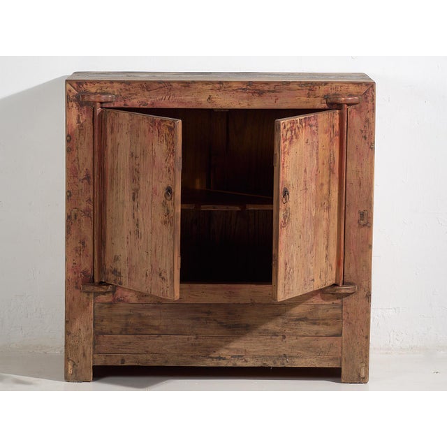 Brown Small Antique Two-Door Cabinet, 1900s For Sale - Image 8 of 16