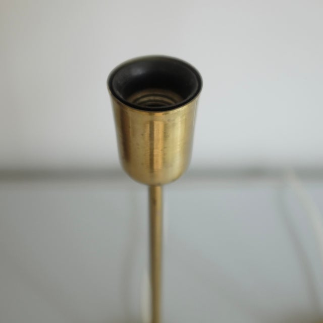 1950s Swedish Brass Side Lamps - a Pair For Sale - Image 10 of 14