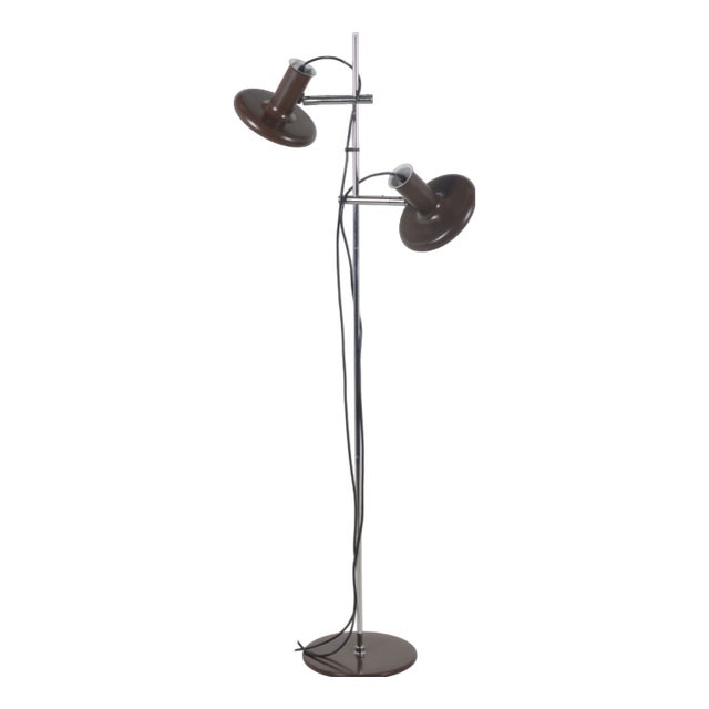 Danish Optima 4 Floor Lamp by Hans Due for Fog & Mørup, 1972 For Sale