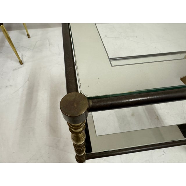 French Brass and Glass Side Tables, 1960s, Set of 2 For Sale - Image 14 of 18