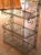 Brass Mid-Century French Wrought Iron Four-Tier Baker's Rack With Brass Accents For Sale - Image 8 of 12