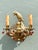 Chinoiserie Vintage Brass and Crystal Parrot Sconce For Sale - Image 3 of 12