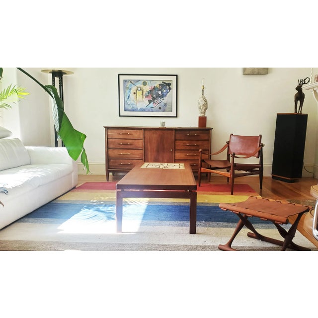 A Large Mid-Century Coffee Table With Ceramic Tiles by Hw Klein For Sale - Image 10 of 11