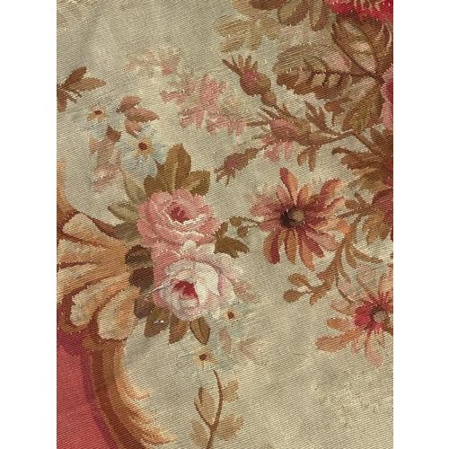 Tapestry Sofa Cover from Aubusson, 19th Century For Sale - Image 11 of 18