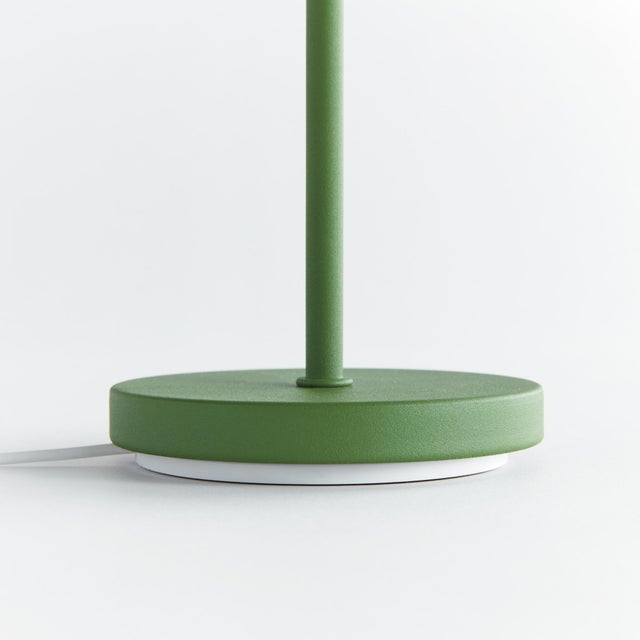 Metal Alluna Cordless Led Lamp 14" - Green For Sale - Image 7 of 10