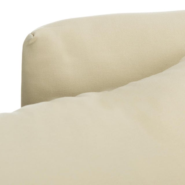 Montford 2-Seat Bench - Natural Teak / Beige For Sale - Image 4 of 8