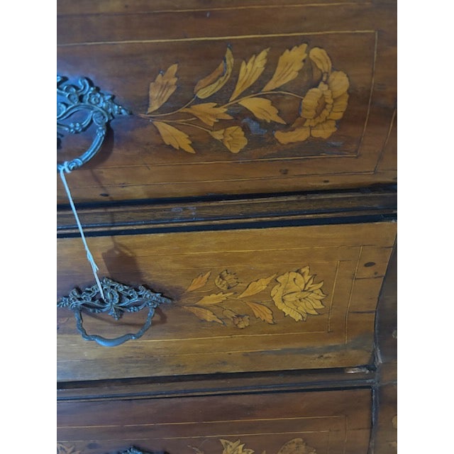 French Mid 19th Century European-Style Marquetry Hutch For Sale - Image 3 of 6