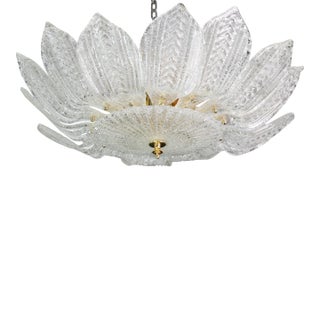 1980s Como, Italian Murano Glass Ceiling Light or Flush Mount For Sale