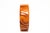 Plastic Vintage Art Deco Carved Bakelite Amber Orange Bangle Bracelet, 1930's For Sale - Image 7 of 15
