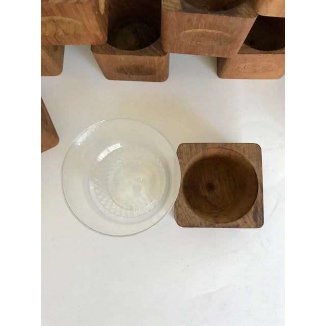 Mid 20th Century Mid 20th Century Swedish Teak Cup Holders Herbert B Hyman’s Square - 12 For Sale - Image 5 of 8