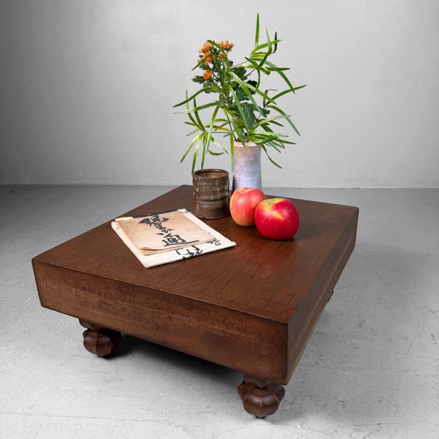 This Japanese goban – a traditional Go board – is a unique interior accent when used as a characterful low display table....