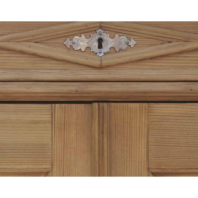 Brown Pine Two Door Vertigo or Vertical Cabinet For Sale - Image 8 of 18