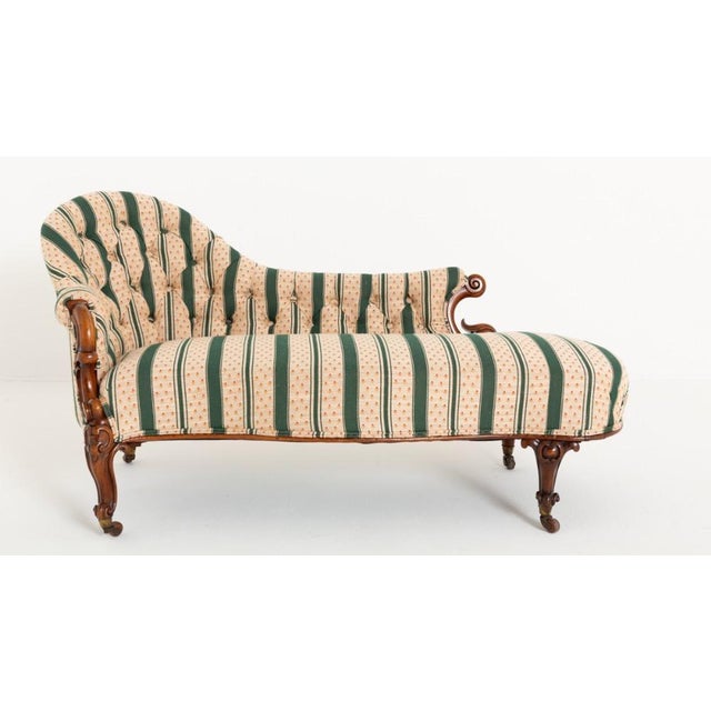 Metal Victorian Chaise Lounges in Mahogany, 1860s For Sale - Image 7 of 10
