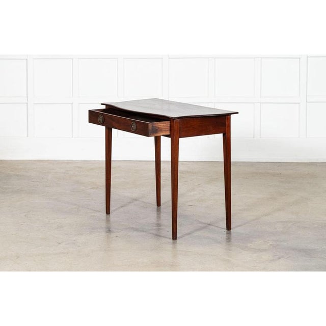 Georgian English Serpentine Mahogany Side Table, 1800s For Sale - Image 3 of 13