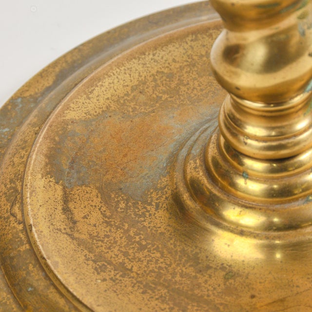 1970s Fredrick Cooper Barley Twist Brass Lamps - a Pair For Sale - Image 12 of 18