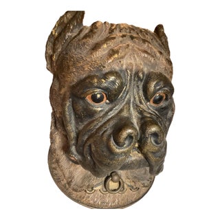 Mid 19th Century Bronze Figurative Humidor, Provenance, Belonged to a Train Baron for His Private Train Car. For Sale