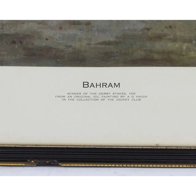 1930s Bahram Winner of the Derby Stakes, 1935 by a.g. Haigh (1870–1963) Provenance: The Susie Hilfiger Collection For Sale - Image 5 of 10