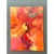 Orange Vintage Abstract Expressionist Oil Painting on Canvas For Sale - Image 8 of 12