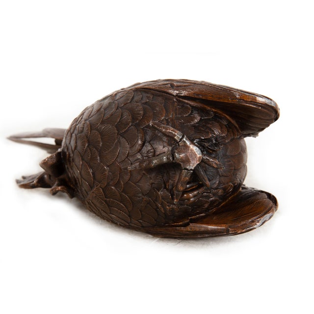 Japanese Antique Meiji Period Bronze Sculpture Okimono of a Rooster For Sale - Image 18 of 18