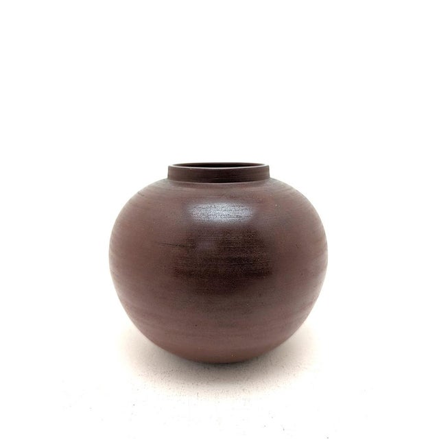 Ceramic Bauhaus Spherical Vase from Böttger Steinzeug, 1920s For Sale - Image 7 of 7