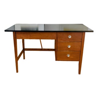 Mid-Twentieth Century Modern Stanley Walnut Writing Desk For Sale