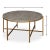 Mid Century Round Leather Cocktail Table For Sale - Image 11 of 12