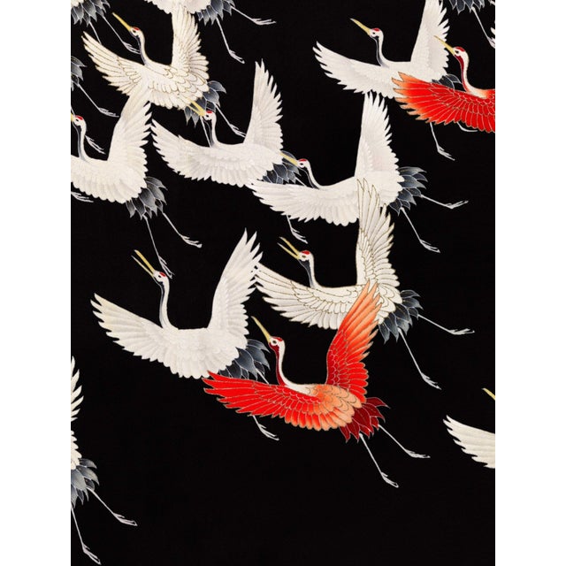 Flying Cranes, Vintage Art Print Reproduction, 24" X 32" For Sale
