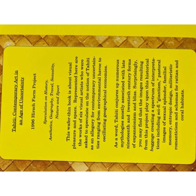 1990s Tahiti Contemporary Art Book For Sale - Image 4 of 10