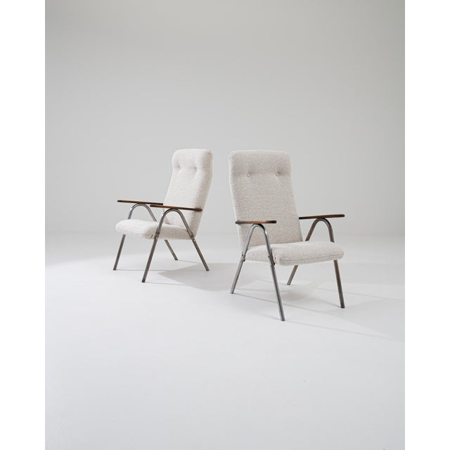 20th Century Central European Modern Armchairs, a Pair For Sale - Image 11 of 13