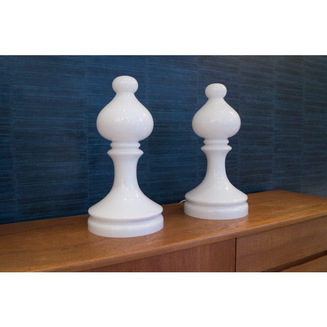 Bishop Lamps by Ivan Jakeš for Valašské Meziříčí, Set of 2 For Sale - Image 6 of 11