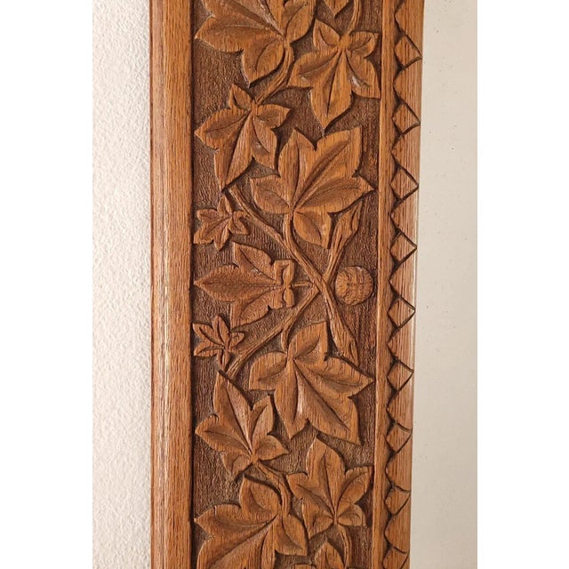 Arts and Crafts Carved Mirror, England circa 1900 NEEDS PIC For Sale - Image 4 of 5